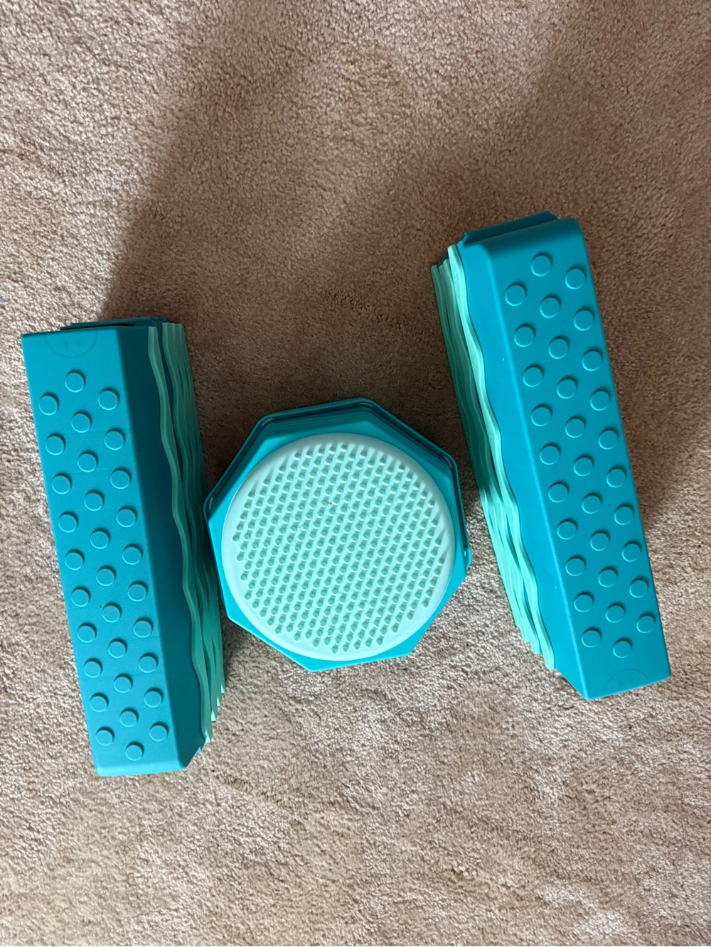 Teal Balance Beam/Sensory Stepping Stones-13 pieces - Picture 2 of 6